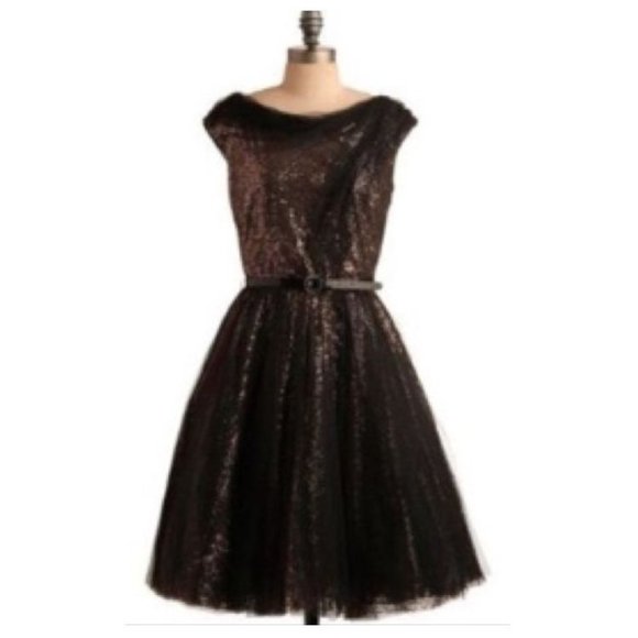 BYRON LARS sequined swing dress, sz 8 - Picture 2 of 9